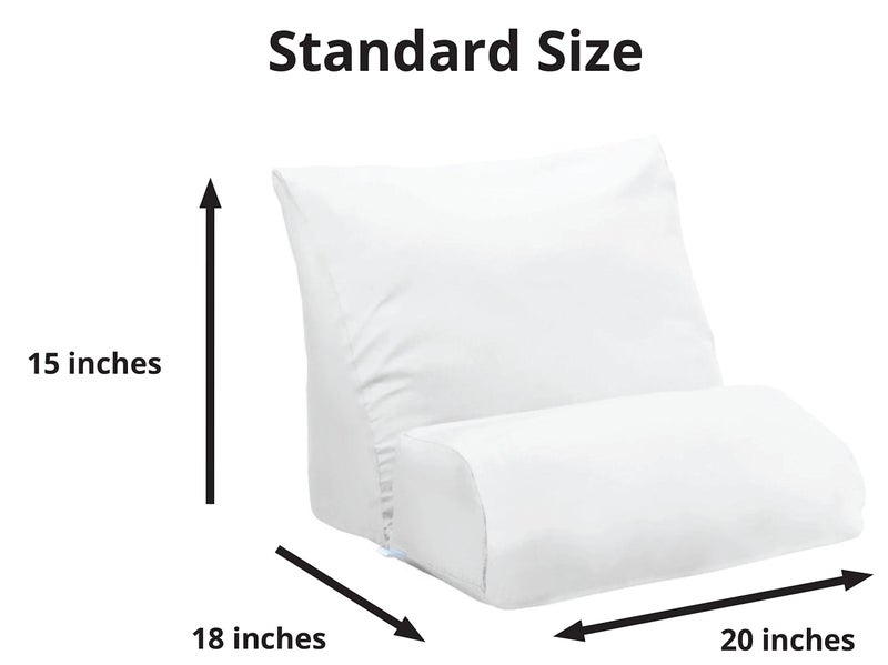 Contour Flip Pillowcase Pillow Cover Protector, White - Standard (20 inch Width) - Image 3